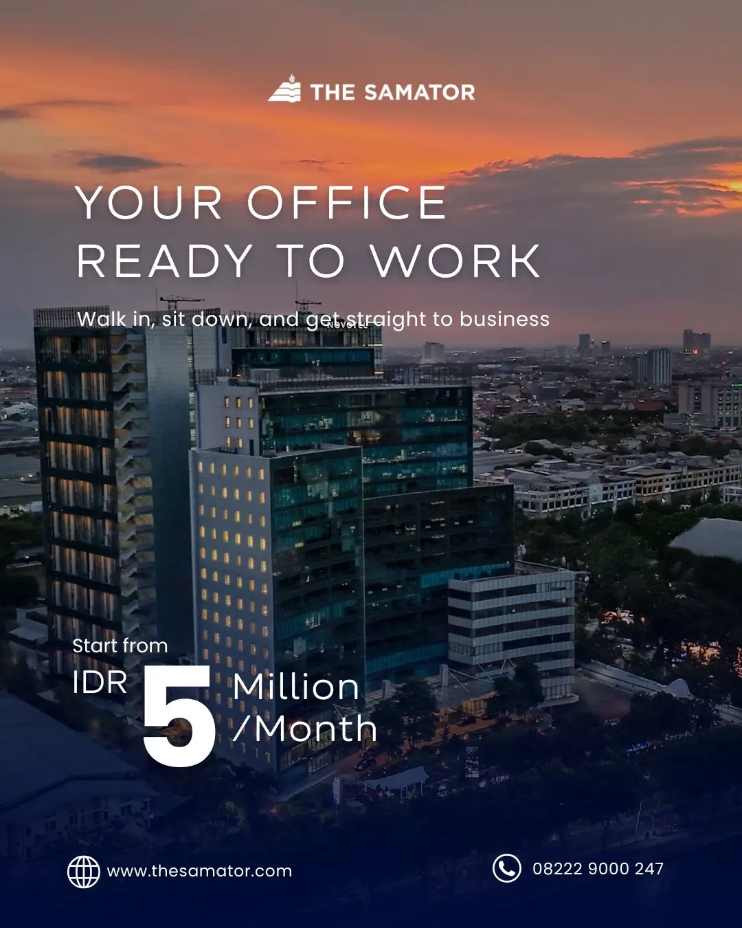 The Samator Office Tower Surabaya Ready to Work